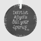 Lass niemandem, dein Sparkassangebot zu verwässern Ornament (Rückseite)