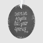 Lass niemandem, dein Sparkassangebot zu verwässern Ornament (Vorderseite)