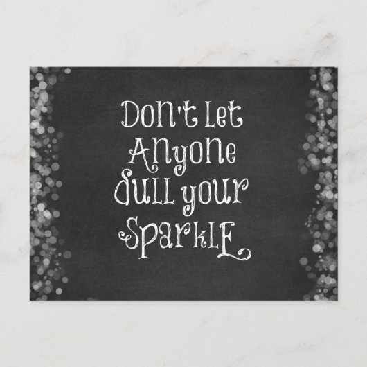 Lass niemandem, dein Sparkassangebot zu verwässern Postkarte (Vorderseite)