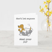 Lass niemandem, deine Freude zu stehlen, Ermutigun Karte (Gelbe Blume)