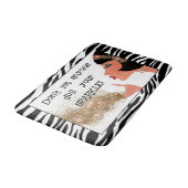 "Lass niemandem deinen Spargel zu verderben!" Badematte (Schrägansicht)