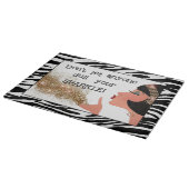 "Lass niemandem deinen Spargel zu verderben!" Schneidebrett (Ecke)