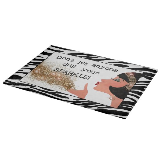 "Lass niemandem deinen Spargel zu verderben!" Schneidebrett (Ecke)