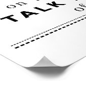 lass niemandem, der motivierend Zitat aufgegeben h Poster (Ecke)