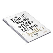 Lass niemanden, der DEIN SPARKEL-BAUGEFÜHL EINMAL Notizblock (Rechte Seite)