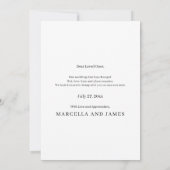 Lass nochmal rosa Ändern Sie die Datumskarte. Save The Date (Rückseite)