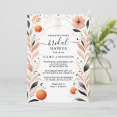 Lass Orange 70er 80er 90er Jahre Rosa farbiges Bra Einladung (Stehend Vorderseite)