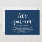 Lass par tea, Modern Brautparty Celebration Inv Einladung (Vorderseite)