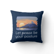 Lass Peace sei deine Haltung Sunset Mountain Zuhau