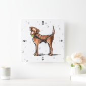 Lass Play Chessie Quadratische Wanduhr (Zuhause)