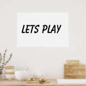 Lass Play Poster (Küche)