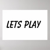 Lass Play Poster (Vorne)