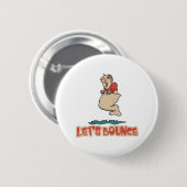Lass Potato Sack Race Button (Vorne & Hinten)