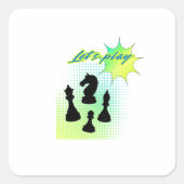 Lass Quadratischer Aufkleber (Vorderseite)