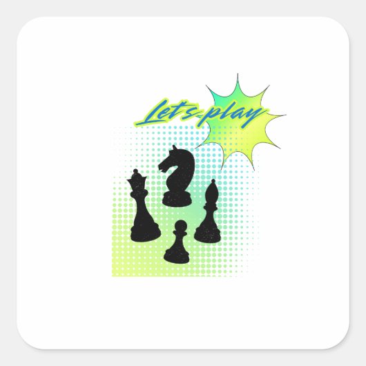 Lass Quadratischer Aufkleber (Vorderseite)