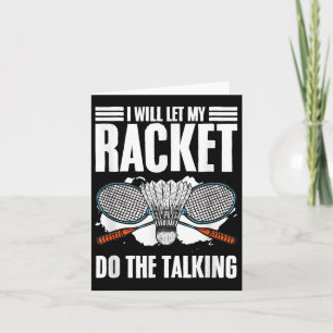 Lass Racket das Talking Shuttle Hobby Badminton. Karte