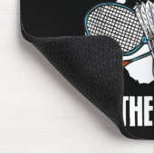Lass Racket das Talking Shuttle Hobby Badminton. Mousepad (Ecke)