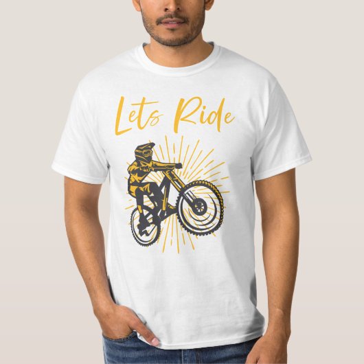 Lass Ride, Bike-Liebhaber T-Shirt (Vorderseite)