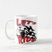 Lass Ride Skull Kaffeetasse (Links)