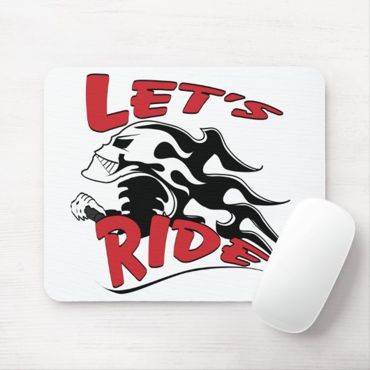 Lass Ride Skull Mousepad (Mit Mouse)