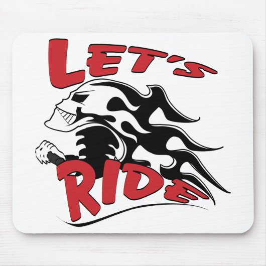 Lass Ride Skull Mousepad (Vorne)