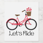 Lass Ride Weinetikett (Einzelnes Label)