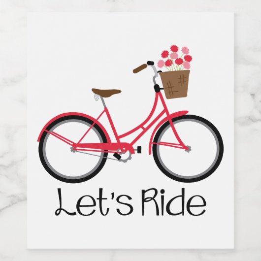 Lass Ride Weinetikett (Einzelnes Label)