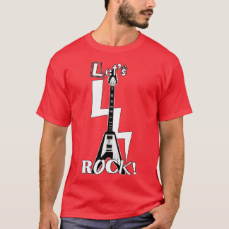 Lass Rock Flying V Guitar T-Shirt