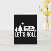 Lass Roll Truck Camper Funny Camping Geschenk Rv V Karte (Gelbe Blume)