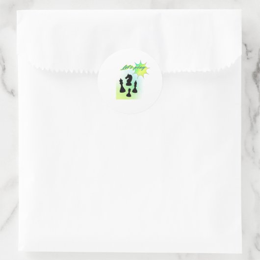 Lass Runder Aufkleber (Tasche)