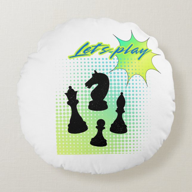 Lass Rundes Kissen (Vorderseite)