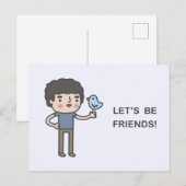 Lass’s Be Friends! Postkarte (Vorne/Hinten)