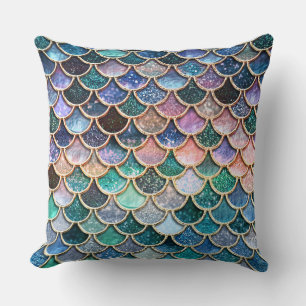 Lass´s be mermaids- Mermaid-Glitzer Mermaid-Skalen Kissen