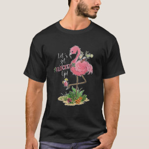 Lass s Flocking Summer T-Shirt Flamingo