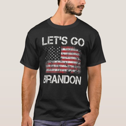 Lass’s Go Brandon Conservative US Flag . T-Shirt (Vorderseite)