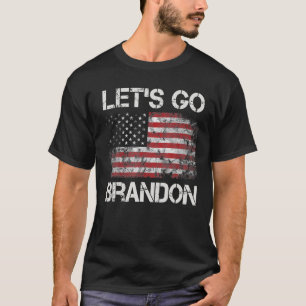 Lass’s Go Brandon Conservative US Flag . T-Shirt