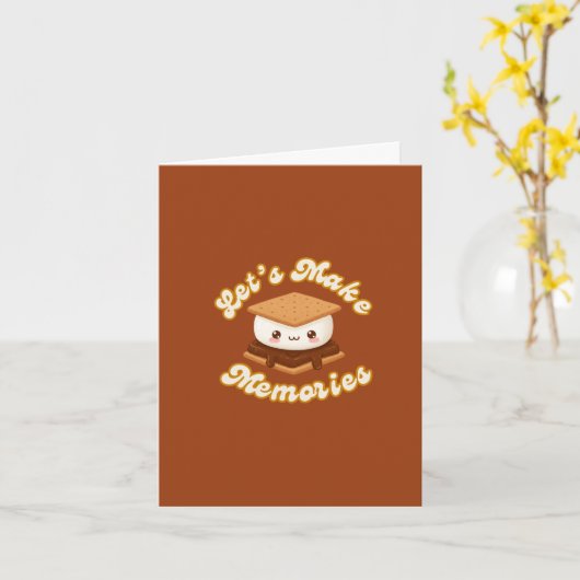 Lass’s Make S’more Erinnerungen Funny Valentine's  Karte (Gelbe Blume)