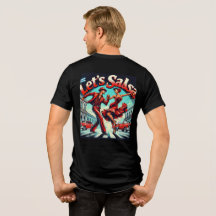 Lass’s Salsa Dance Tri-Blend T - Shirt (Back Desig