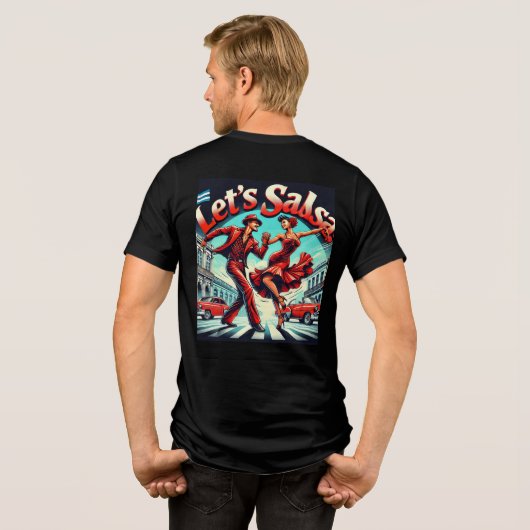 Lass’s Salsa Dance Tri-Blend T - Shirt (Back Desig (Rückseite voll)