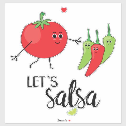 Lass Salsa Ballroom Tango Dancing Couple Aufkleber (Blatt)