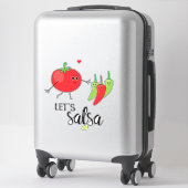 Lass Salsa Ballroom Tango Dancing Couple Aufkleber (Koffer)