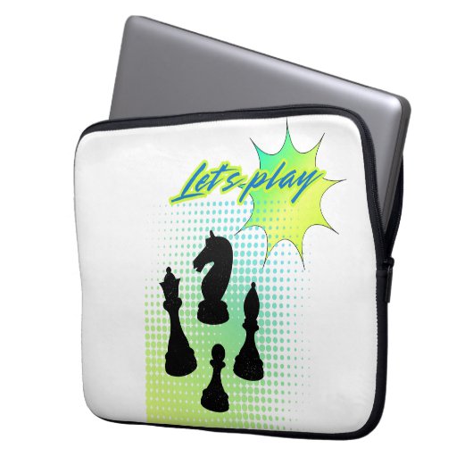 Lass-Schach Laptopschutzhülle (Vorderseite Links)