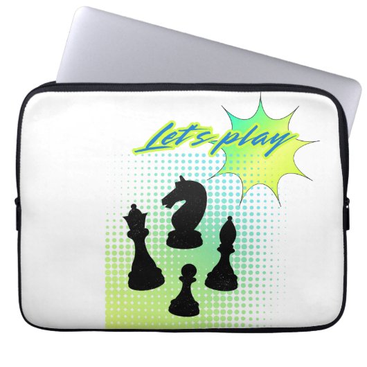 Lass-Schach Laptopschutzhülle (Vorderseite)