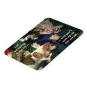Lass schlafende Hunde Lie / Ende auf Couch 3x4 Mag Magnet (Linke Seite)