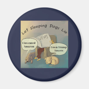 Lass Schlafende Hunde Liegen Rick London Comic Mag Magnet