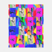 Lass Scoot - Stunt Scooter Rider Fleecedecke (Vorderseite)