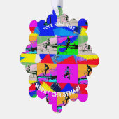 Lass Scoot - Stunt Scooter Rider Ornament Karte (Linke Ecke)