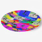 Lass Scoot - Stunt Scooter Rider Pappteller (Schrägansicht)