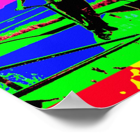 Lass Scoot - Stunt Scooter Rider Poster (Ecke)