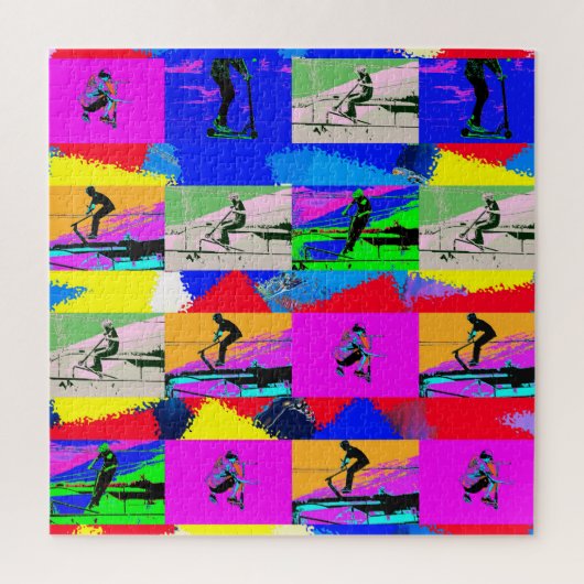 Lass Scoot - Stunt Scooter Rider Puzzle (Vertikal)